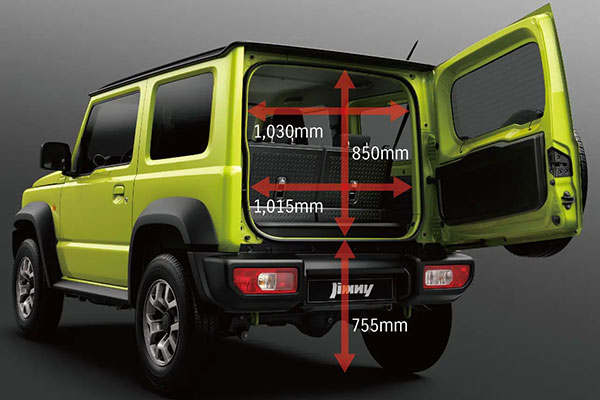 Kích thước sau xe Jimny